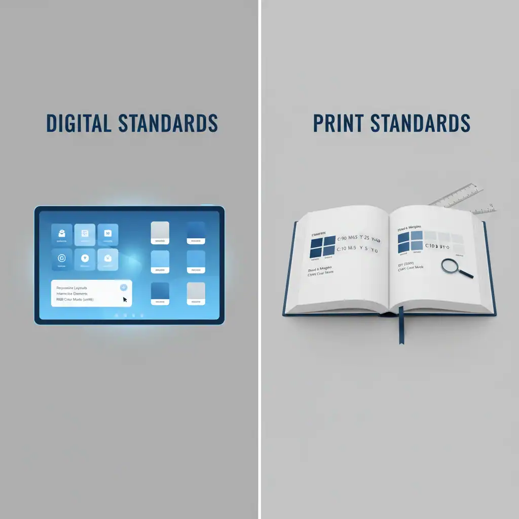 Corporate Design Manual: Digitale vs. Print-Standards