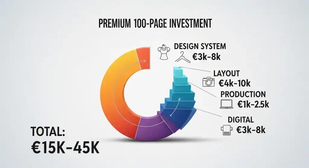Fashion Magazine Design Kosten - Investment-Breakdown für 100-Seiten Premium-Magazin