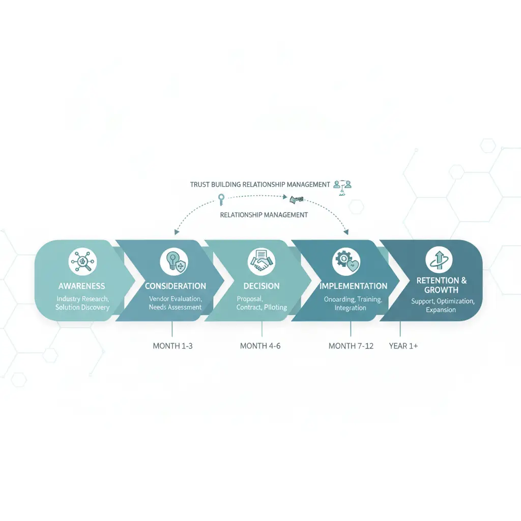 B2B Customer Journey Touchpoint Optimization im Gesundheitswesen