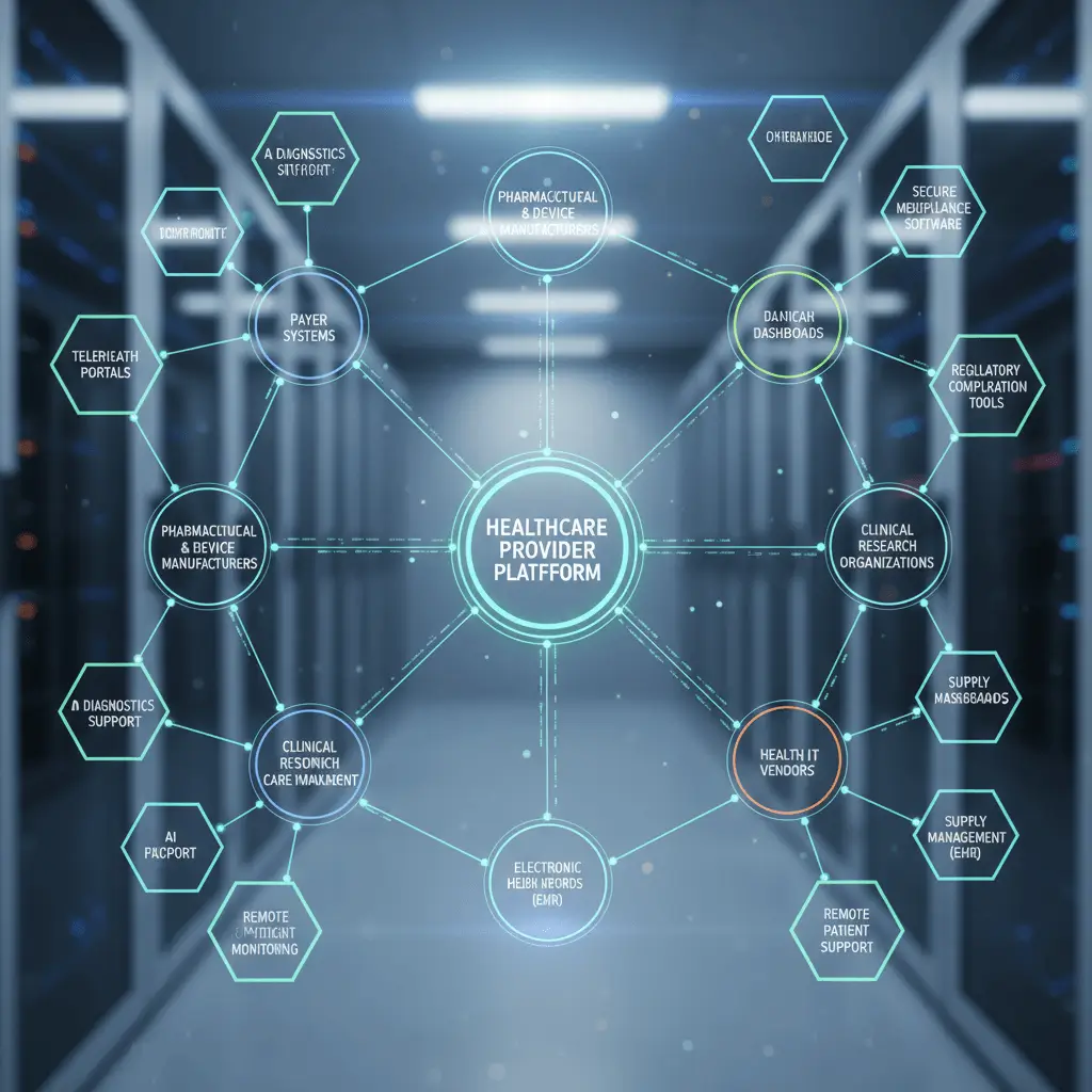 B2B Healthcare Digital Touchpoints Ecosystem
