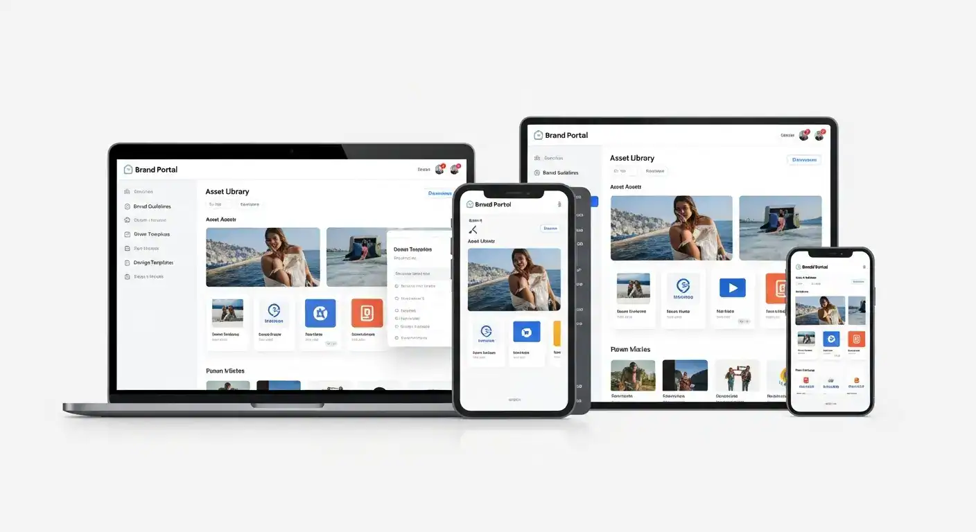 Brand Portal und Digital Asset Management System für systematische Markenrichtlinien- Verwaltung und Brand Management