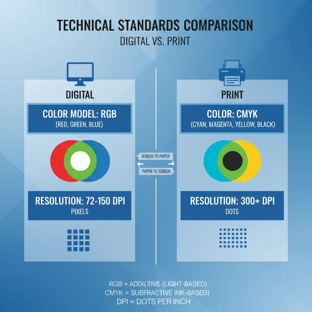 Technische Grundlagen Digitale vs Print-Standards