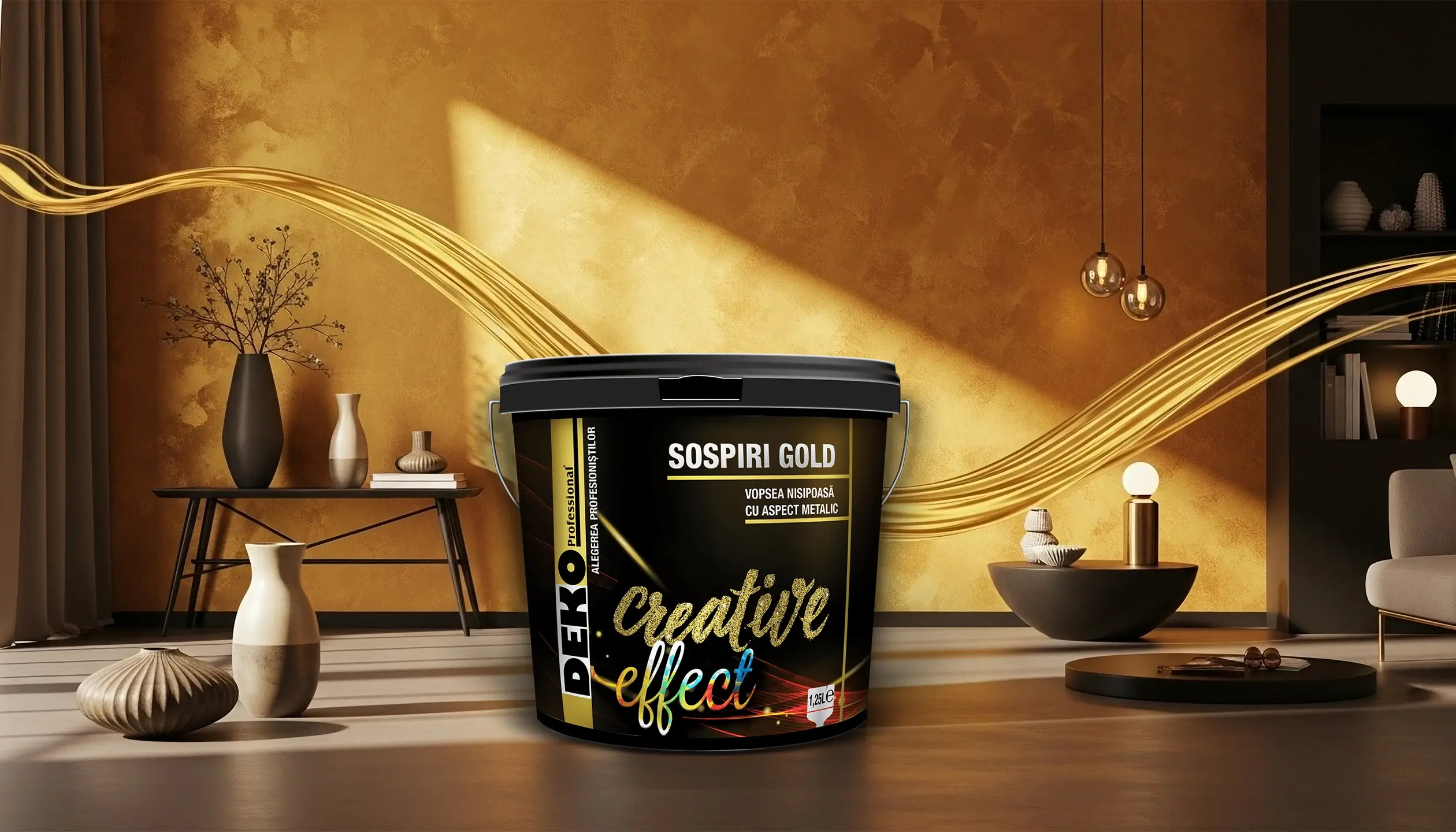 DEKO Creative Effect Sospiri Gold – Dekorfinish der DEKO-Linie